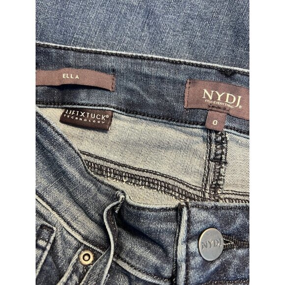 NYDJ Ella Side Seam Slits Jean Shorts Women's Size 0 Clean Affection Denim NWT - Picture 4 of 5